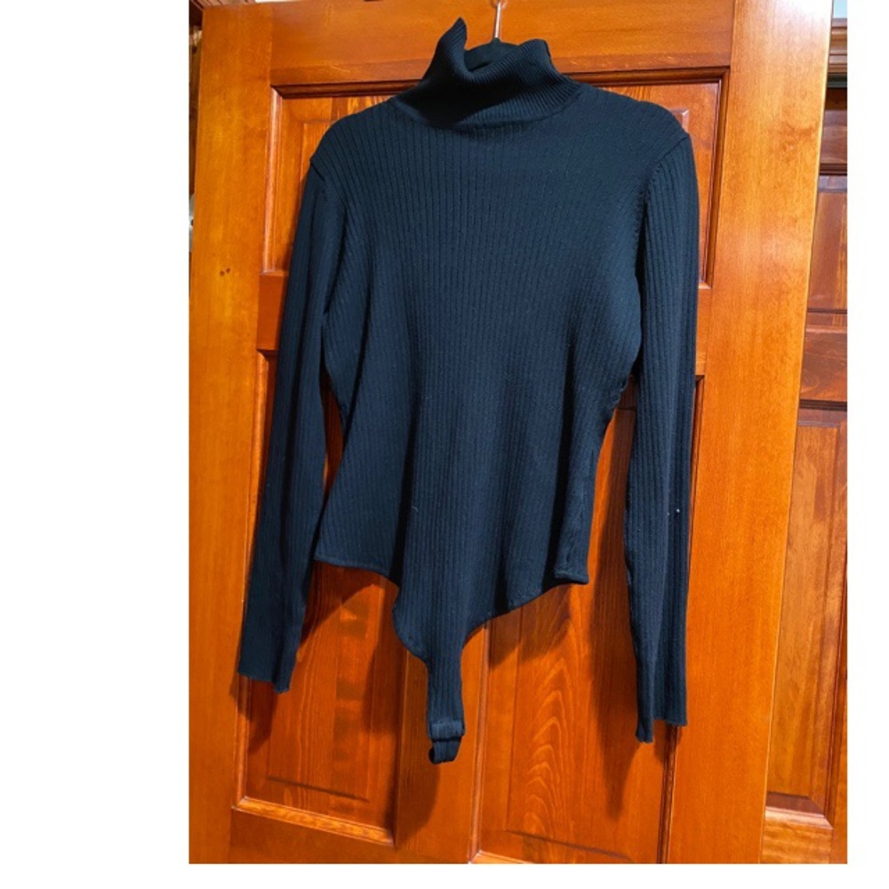 Fashion Nova Black Turtleneck Bodysuit 3x